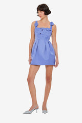 Piper Appliqué Bell Shape Mini Dress - Moonlight