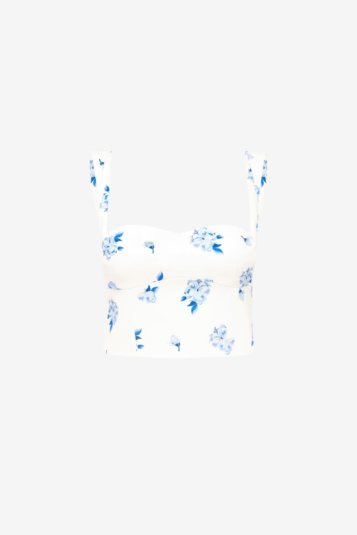 Lexi Top - Ditsy Floral Print in Snow