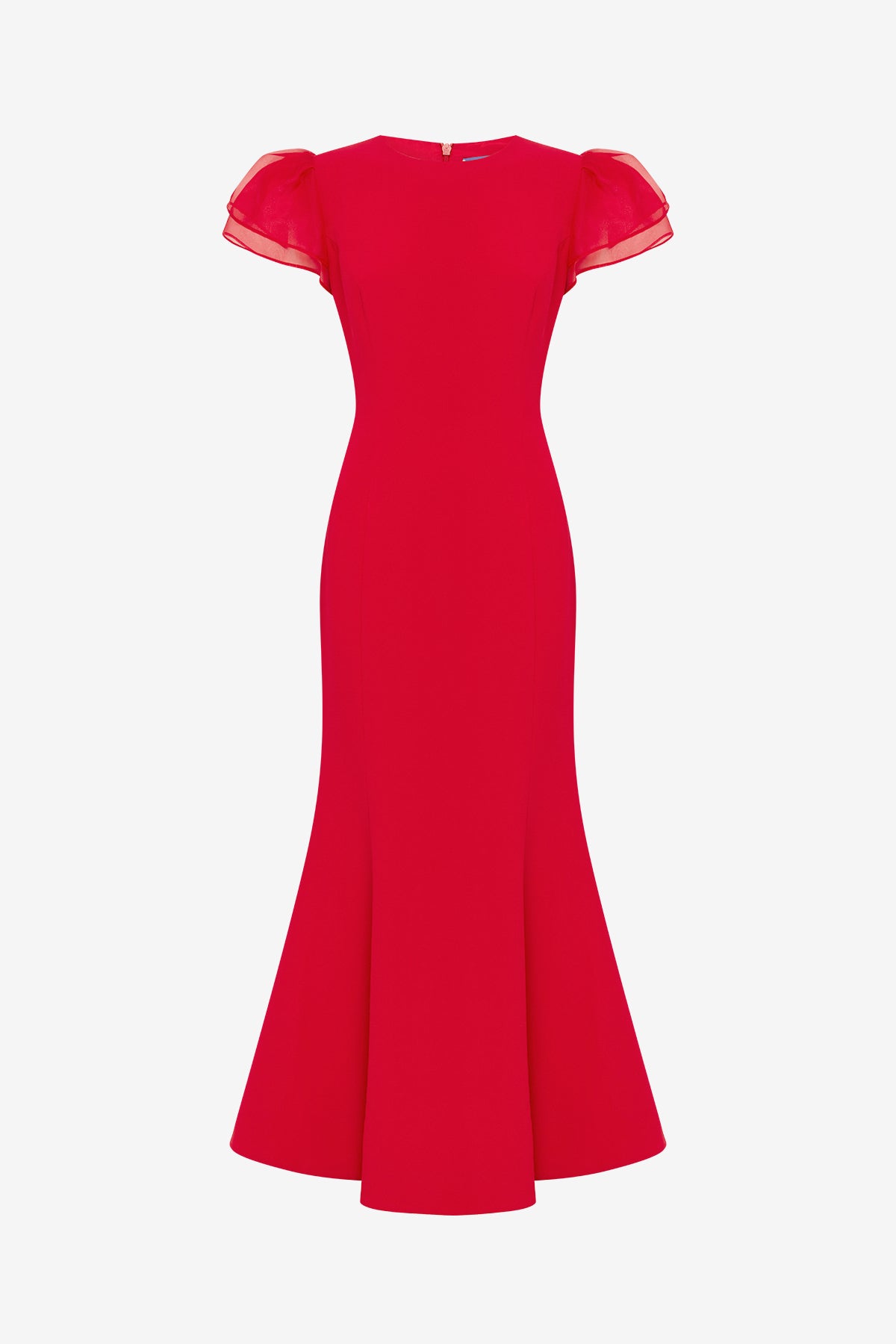Sofia Puff Sleeve Maxi Dress - Vermilion