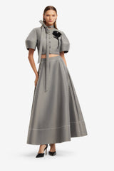 Molly Puff Sleeve Top - Steel