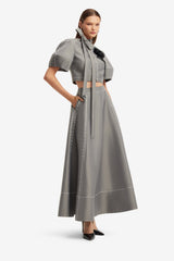 Molly Puff Sleeve Top - Steel