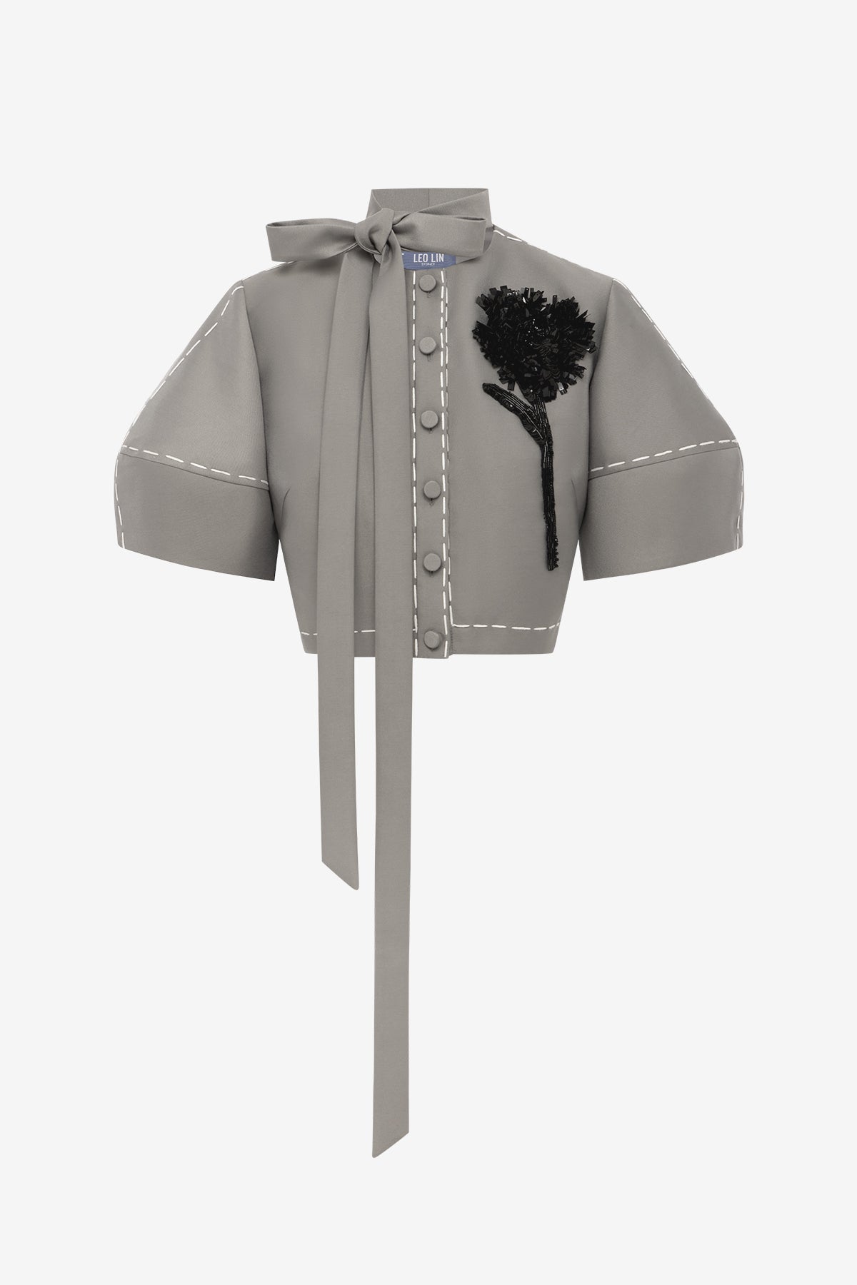 Molly Puff Sleeve Top - Steel
