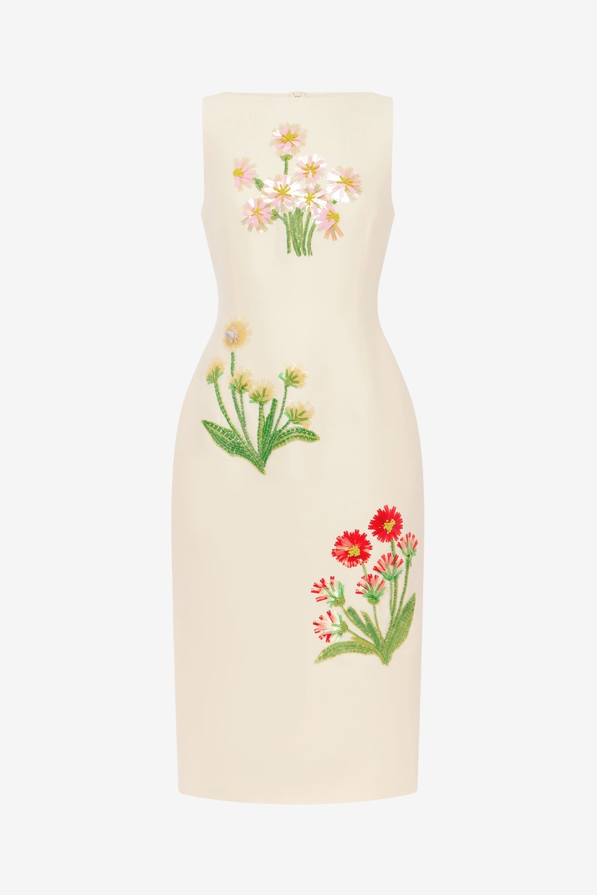 Eleanor Embellished Wool Midi Dress - Wildflower