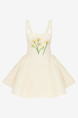 Ariel Embellished Wool Mini Dress - Wildflower