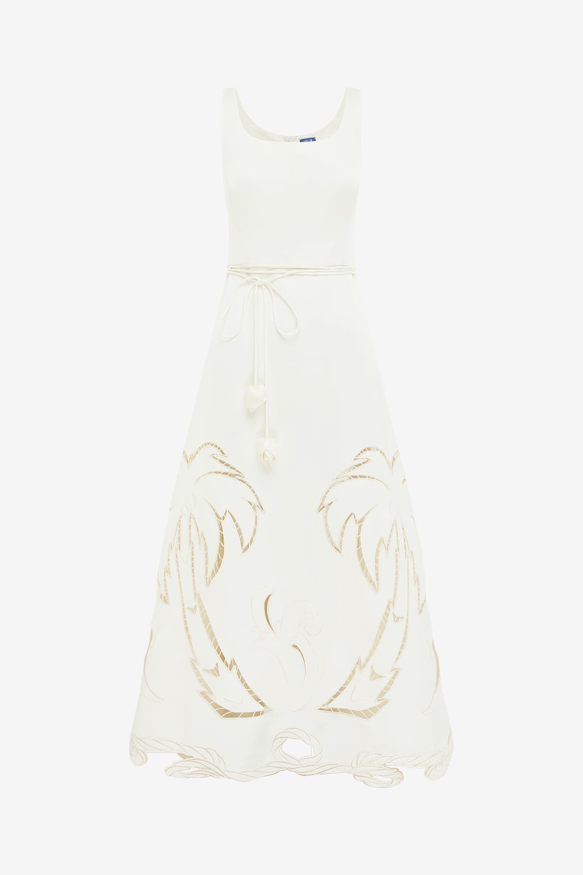 Serafina Palm Maxi Dress - Vanilla