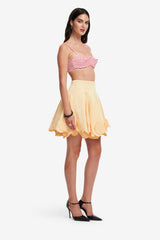 Kaity Appliqué Skirt - Butter