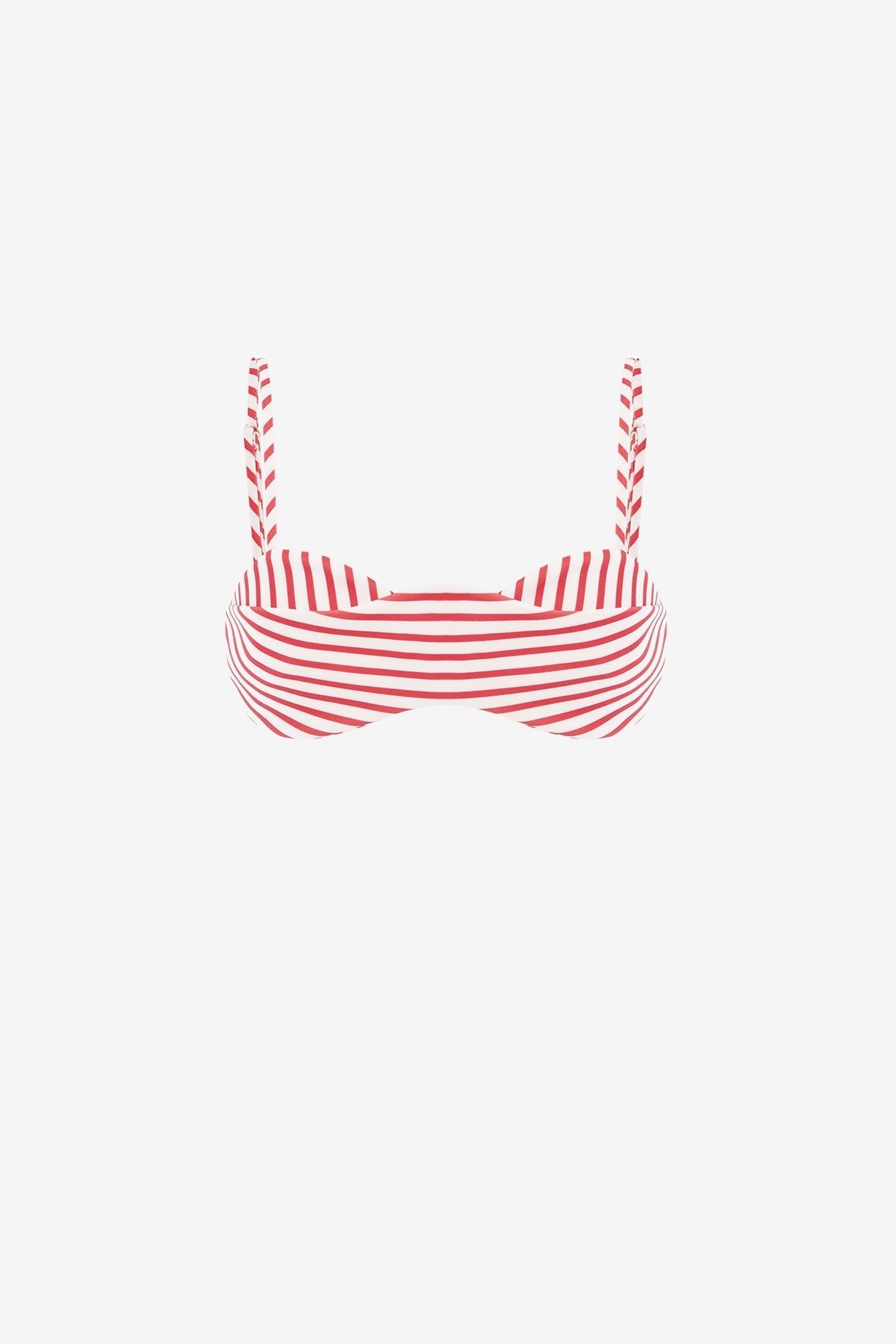 Julia Striped Bralette - Scarlet