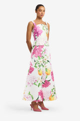 Isadora Top - Floral Pear Print