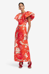 Lucinda Maxi Dress - Saffron Peony Print