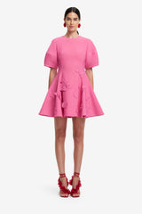 Simona Appliqué Mini Dress - Pink