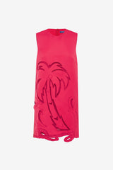 Yvonne Palm Mini Dress - Scarlet