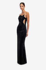 Marilyn Velvet Gown - Ebony