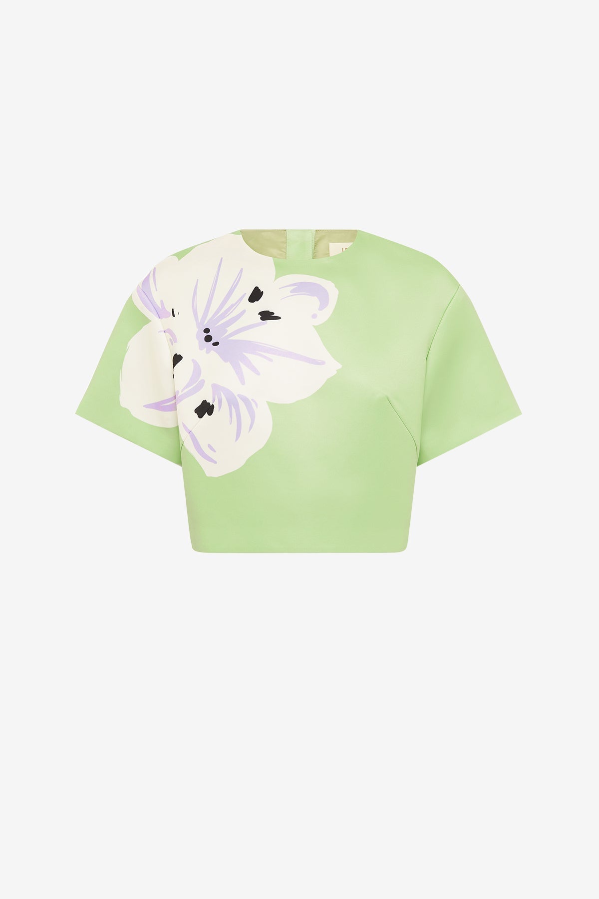 Indie Sleeve Top - Hibiscus in Matcha