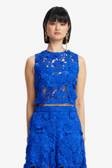 Iris Lace Top - Lapis