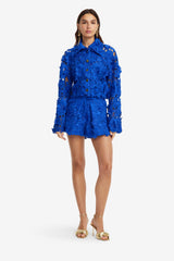 Robyn Lace Shirt - Lapis