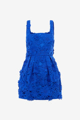 Piper Lace Mini Dress - Lapis