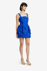 Piper Lace Mini Dress - Lapis
