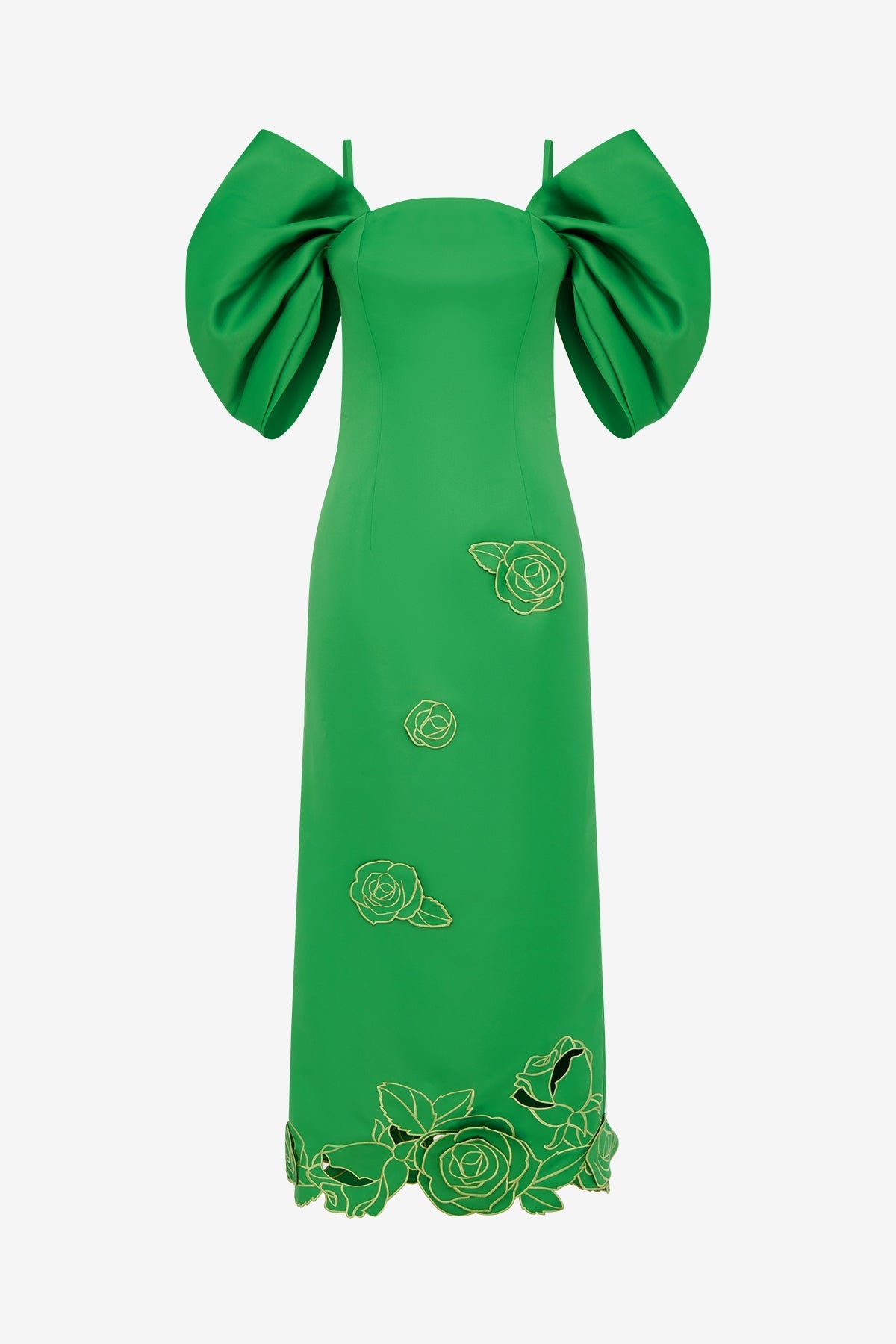 Arabella Appliqué Maxi Dress - Verdant