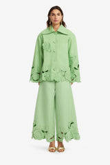 Jayna Appliqué Jacket - Juniper Green
