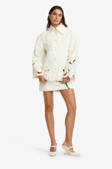 Jayna Appliqué Jacket - Snow