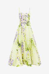 Mariela Midi Dress - Wisteria Print