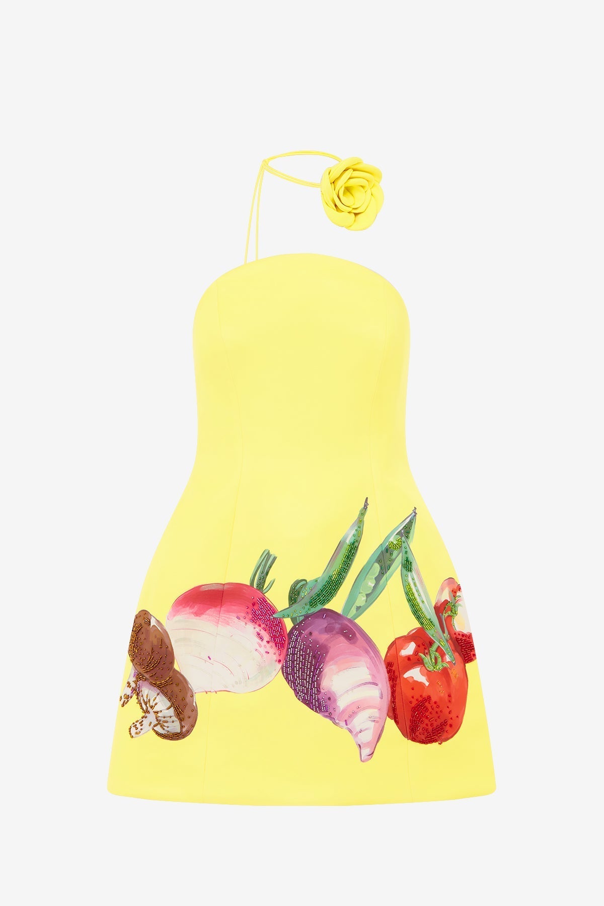Zaria Bustier Mini Dress - Harvest Print