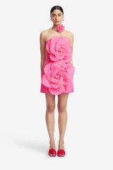 Floret Mini Dress - Fuchsia