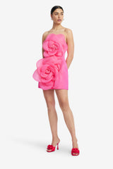 Floret Mini Dress - Fuchsia