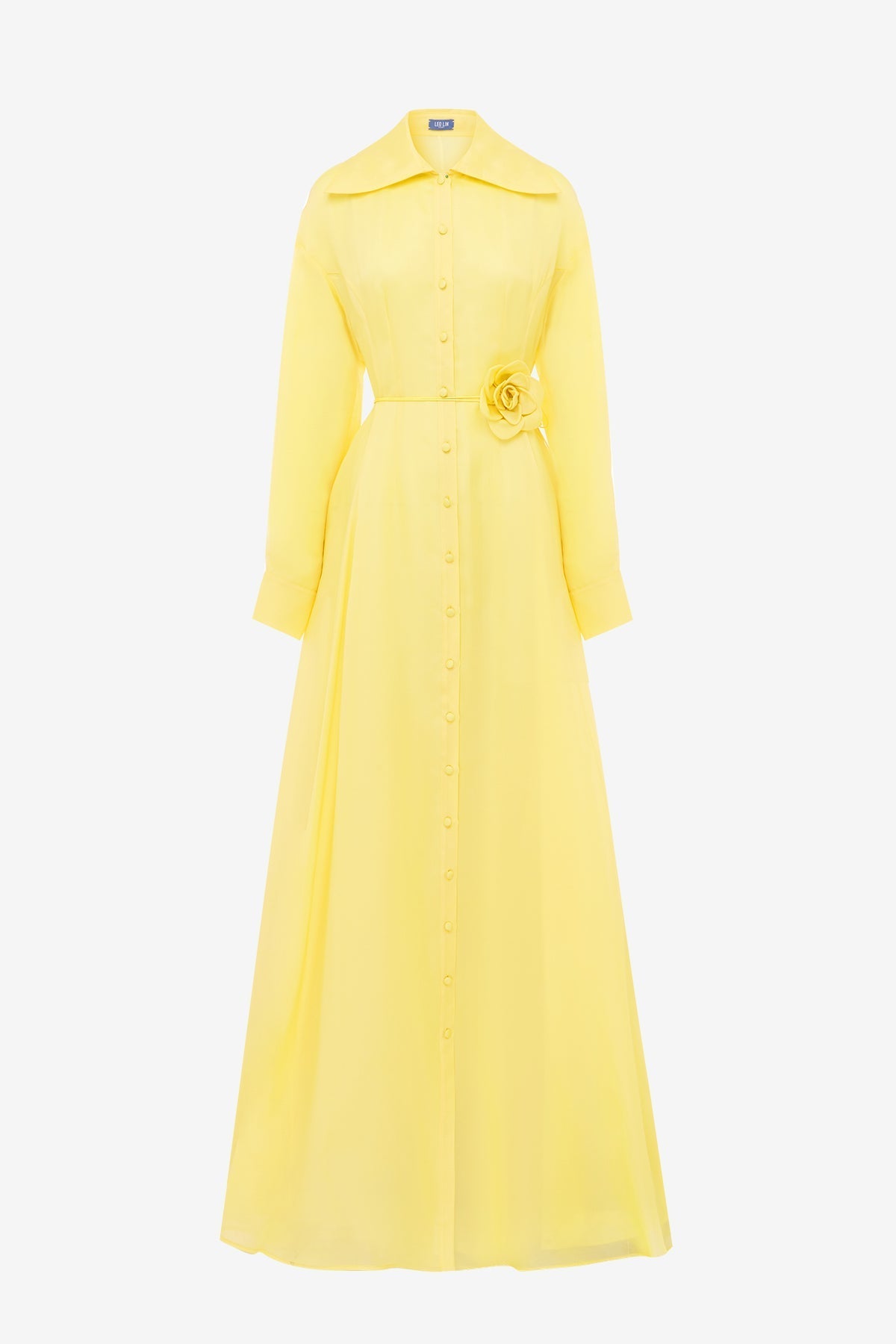 Josephine Silk Gown - Limoncello