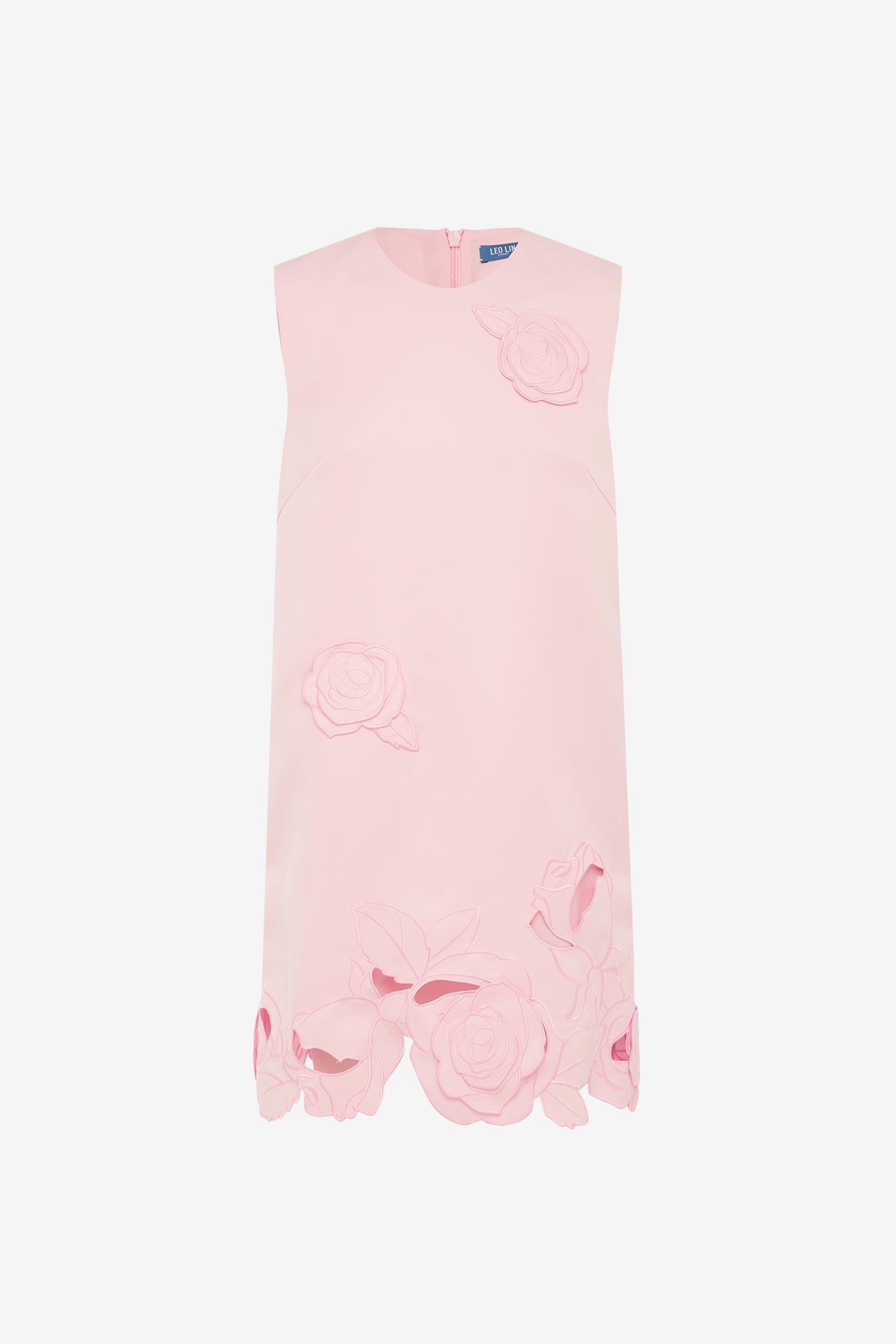 Yvonne Appliqué Mini Dress - Blush Pink