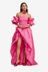 Myriam Voluminous Gown - Fuchsia