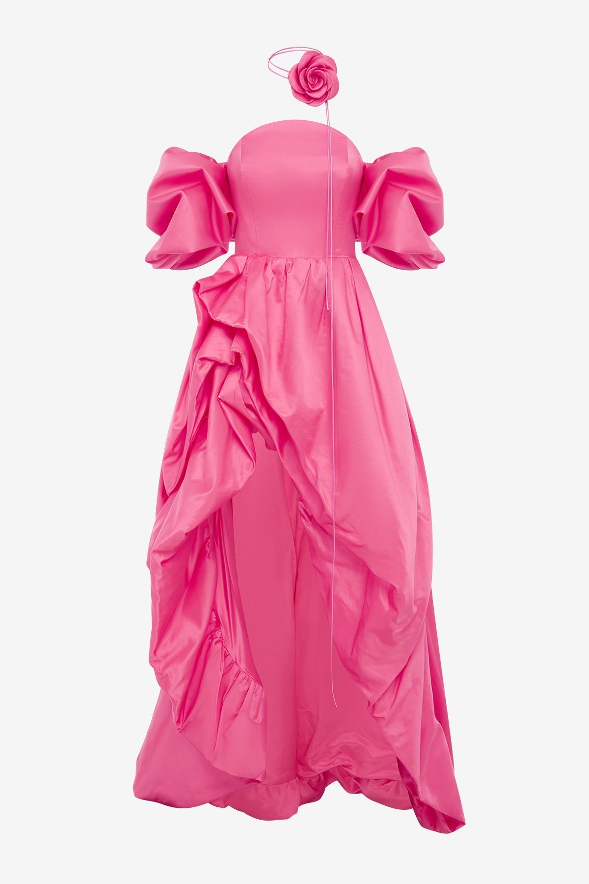 Myriam Voluminous Gown - Fuchsia
