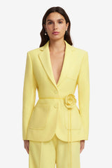 Vesper Fitted Blazer - Limoncello