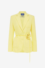 Vesper Fitted Blazer - Limoncello