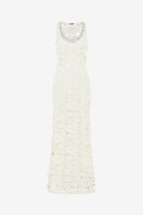 Helena Embellished Lace Maxi Dress - Snow
