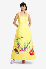 Rianne Appliqué Maxi Dress - Harvest Print