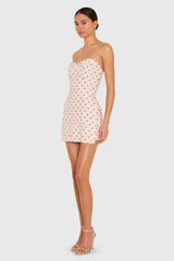 Strapless Soho Romper in Polka Dot