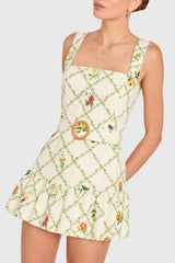 Lena Romper in Trellis