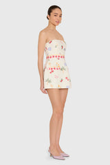 Strapless Bethany Romper in Boardwalk