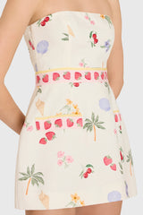 Strapless Bethany Romper in Boardwalk