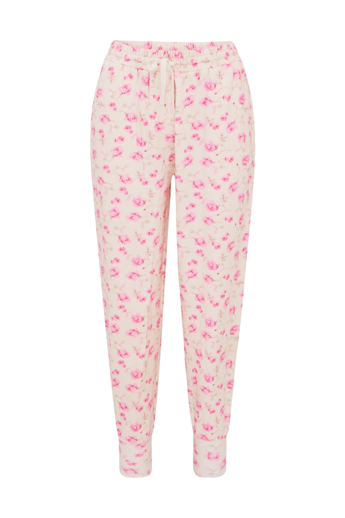 Lolana Floral Cotton Sweatpants - STERLING DUSK