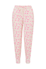 Lolana Floral Cotton Sweatpants - STERLING DUSK