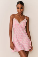 Lorinda Heirloom Print Mini Slip Dress