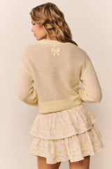 Blooming Floral Ruffle Mini Skirt