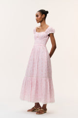 Lyssara Floral Cotton Maxi Dress