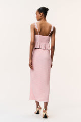 Silvia Floral Crepe Midi Skirt