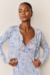 Adeanne Heirloom Print Cotton Cardigan