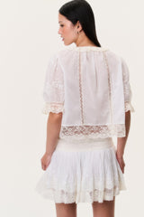 Maurelle Cotton Lace Blouse
