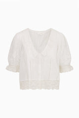 Maurelle Cotton Lace Blouse