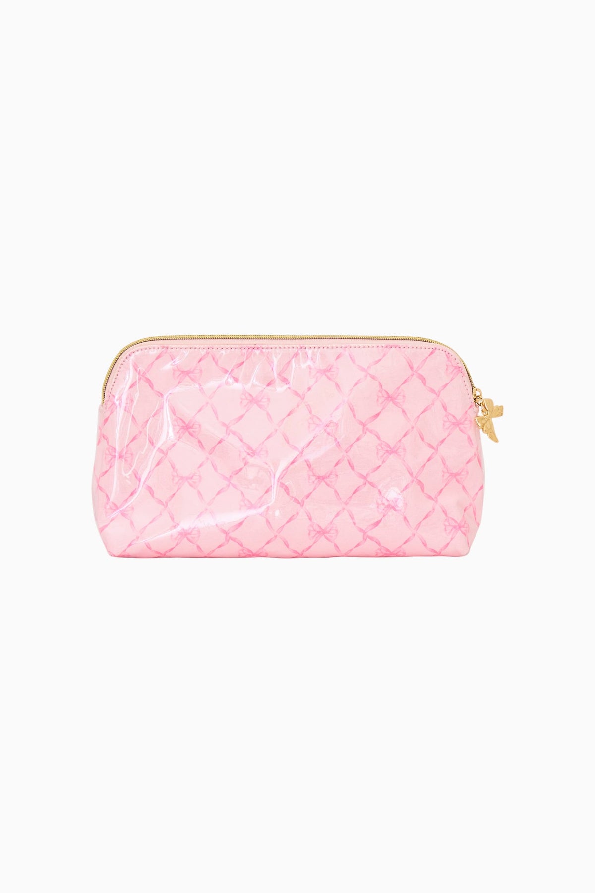Printed Medium Travel Pouch - PINK PEPPERMINT